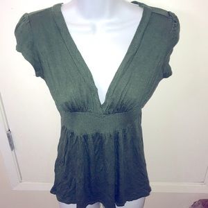 Vintage baby doll soft y2k short puff sleeve top size M